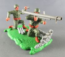 Timpo - WW2 - Americans - 2nd series - Bazooka team scene (ref 1019 )