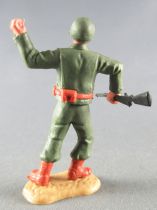 Timpo - WW2 - Americans - 2nd series - Throwing grenade (rifle) standing leaning to the left legs