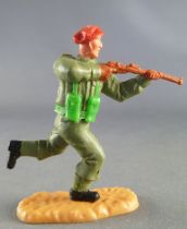 Timpo - WW2 - British (Airborne Red Beret) - 2nd series - Firing rifle runing