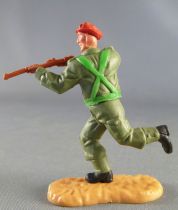 Timpo - WW2 - British (Airborne Red Beret) - 2nd series - Firing rifle runing