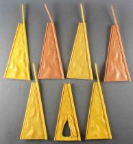 Timpo Indians Accessory Tipee Wigwam Removable Sections Yellow & Tan ref 1005