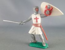 Timpo Middle-Age Crusader 1st serie footed shield up (large sword) leaning to the right legs