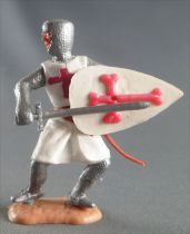 Timpo Moyen-Age Croisé 2ème série piéton épée devant lui jambes pliées