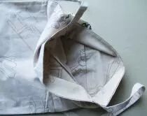 Tintin -  Herge Excl TL 1991 - Shoulder Bag Printed Fabric 40x30cm King Ottokar\'s Sceptre The Pursuit 