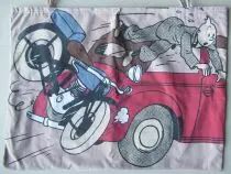 Tintin -  Herge Excl TL 1991 - Shoulder Bag Printed Fabric 52x39cm King Ottokar\'s Sceptre The Accident