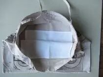 Tintin -  Herge Excl TL 1991 - Shoulder Bag Printed Fabric 52x39cm King Ottokar\'s Sceptre The Accident