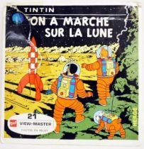 Tintin  - Set of 3 discs View Master 3-D - We walked on the Moon