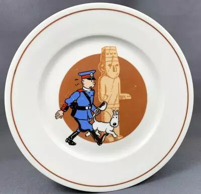 Tintin - Assiette Porcelaine Tables & Couleurs - L\'Oreille Cass�e