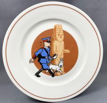 Tintin - Assiette Porcelaine Tables & Couleurs - L\'Oreille Cassée