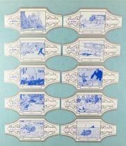 Tintin - Bague à (de) Cigare Murillo - L\'Ile Noire Série a Complète 10 Pièces (Bleu Clair/Argent)