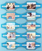 Tintin - Bague à (de) Cigare Murillo - Le Crabe aux pinces d\'or Série l Complète 10 Pièces (Bleu/Or)