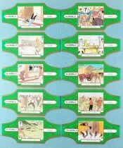 Tintin - Bague à (de) Cigare Murillo - Le Sceptre d\'Ottokar Série m Complète 10 Pièces (Vert/Or)