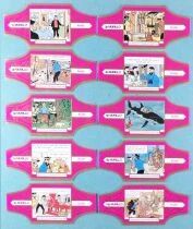 Tintin - Bague à (de) Cigare Murillo - Le Trésor de Rackham le Rouge Série p Complète 10 Pièces (Rouge/Or)