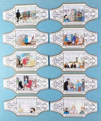 Tintin - Bague � (de) Cigare Murillo - Les Bijoux de la Castafiore S�rie u Compl�te 10 Pi�ces (Blanc/Or)
