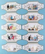 Tintin - Bague à (de) Cigare Murillo - Les Bijoux de la Castafiore Série u Complète 10 Pièces (Blanc/Or)