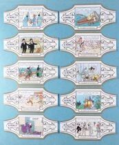 Tintin - Bague à (de) Cigare Murillo - Les Cigares du Pharaon Série s Complète 10 Pièces (Blanc/Or)