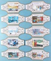 Tintin - Bague à (de) Cigare Murillo - Tintin et le Lac aux Requins Série w Complète 10 Pièces (Blanc/Or)
