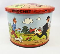 Tintin - Boite à bonbons en métal - Brochet 1965
