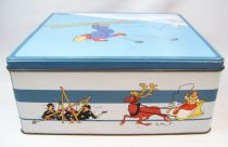 Tintin - Boite à gâteaux carrée Delacre - Tintin et les Sports d\'Hiver