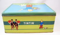 Tintin - Boite à gâteaux carrée Delacre - Tintin et Milou au Printemps #1