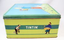 Tintin - Boite à gâteaux carrée Delacre - Tintin et Milou au Printemps #1