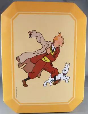 Tintin - Boite � g�teaux octogonale Delacre - Tintin et Milou
