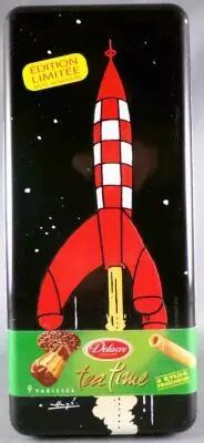 Tintin - Boite � G�teaux Rectangulaire Delacre - Fus�e On a march� sur la Lune