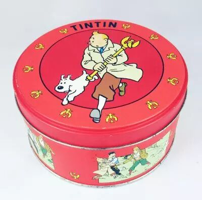 Tintin - Boite � g�teaux ronde Moulinsart - Le Sceptre d\'Ottokar