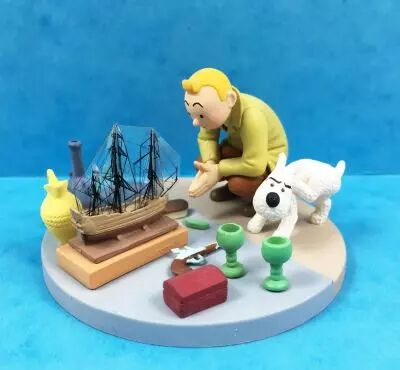 Tintin - Coffret Sc�ne Moulinsart - Tintin au March� aux Puce