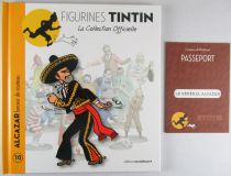 Tintin - Collection Officielle des Figurines Moulinsart - Livret Fascicule + Passeport N°010 Le Général Alcazar lanceur de coute