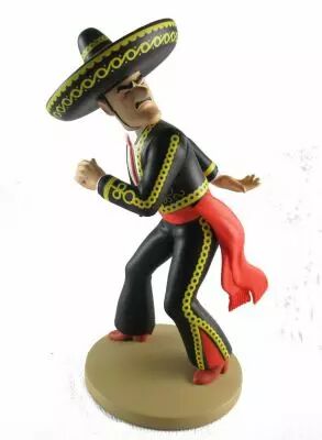 Tintin - Collection Officielle des Figurines Moulinsart - N�010 Le G�n�ral Alcazar lanceur de couteau