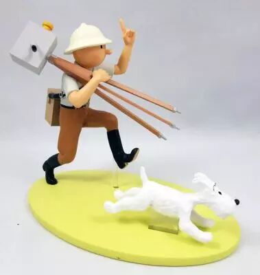 Tintin - Collection Officielle des Figurines Moulinsart - N�HS4 Tintin cin�aste et Milou au Congo