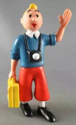 FIGURINE PVC MOULINSART Tintin Kuifje Herge 2011 Le Professeur