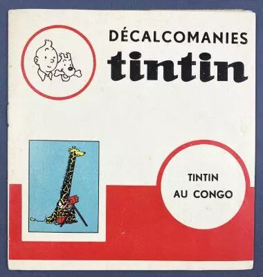 Tintin - D�calcomanie \ DAR\  (1960\'s) - Tintin au Congor