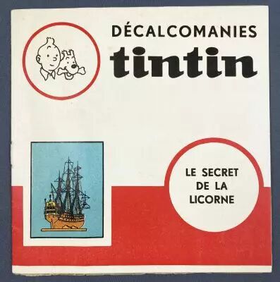Tintin - D�calcomanie \ DAR\  (1960\'s) - Tintin et le Secret de la Licorne