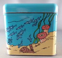 Tintin - Delacre Tin Cookie Box (Rectangular) - Submarine from Rackham the Red