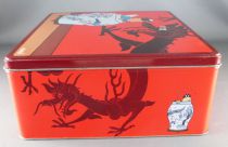 Tintin - Delacre Tin Cookie Box (Square) - The Blue Lotus