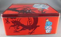Tintin - Delacre Tin Cookie Box (Square) - The Blue Lotus
