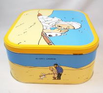 Tintin - Delacre Tin Cookie Box (Square) - The Crab with the Golden Claws 