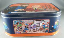 Tintin - Delacre Tin Cookie Box (Square rond corners) - The Crab with the Golden Claws The Secret of the Unicorn