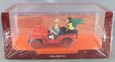 Tintin - Editions Atlas - (2nd edition) -  N� 01 La Jeep Willys rouge Tintin au pays de l\'or noir neuve en boite