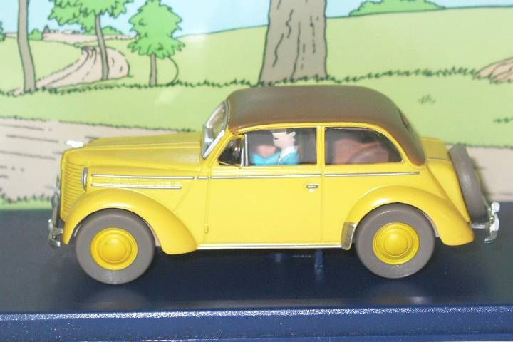 N19 opel cabriolet sceptre d'ottokar boîte En Voiture Tintin certificat 