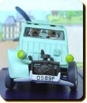 Tintin - Editions Atlas - N° 33 Mint in box accidented Citroen 2CV6 from The Castafiore emerald
