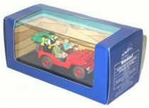 Tintin - Editions Atlas - N° 44 Mint in box red Jeep from Land of black gold cover