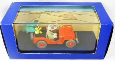 Tintin - Editions Atlas - N� 44 Mint in box red Jeep from Land of black gold cover