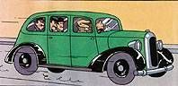 Tintin - Editions Atlas - N° 58 Mint in box Gangster\\\'s green car from The red sea sharks
