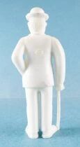 Tintin - Figurine Monochrome Esso Belgique - Dupond Canne Main Droite (Blanc)