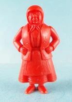 Tintin - Figurine Monochrome Esso Belgique - Mme Vleck (Rouge)