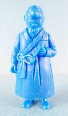 Tintin - Figurine Monochrome Esso Belgique - Rastapopoulos (Bleu)
