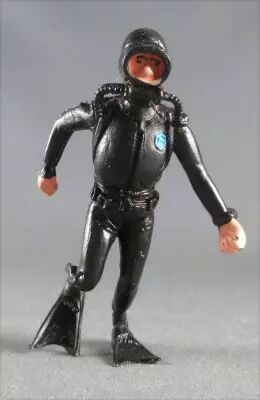 Tintin - Figurine plastique Esso France Belvision - Plongeur jambe pli�e